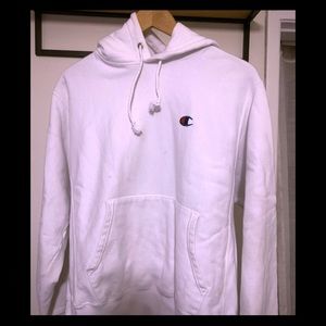 Champion white sweatshirt.